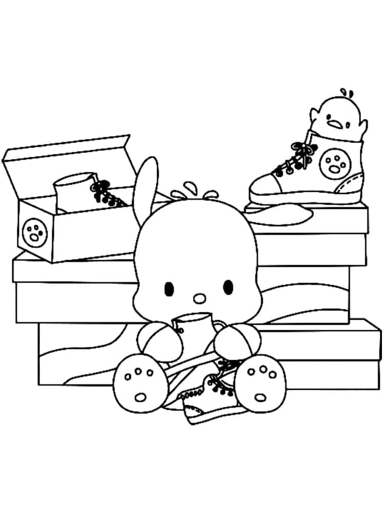 Gratis tegning av Pochacco fargelegging Gratis tegning av Pochacco fargelegging