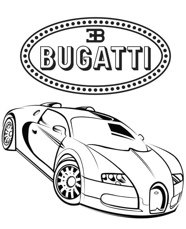 Gratis utskrivbar Bugatti fargelegging