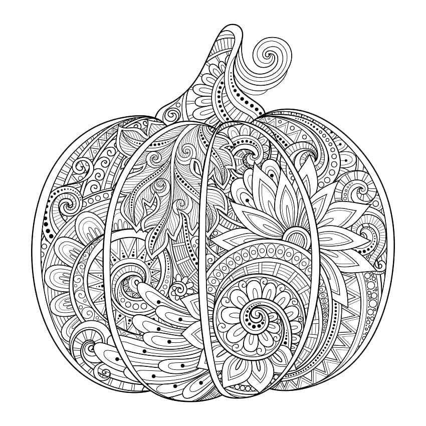 Gresskarzentangle fargelegging