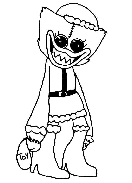 Huggy Wuggy Julenissen fargelegging