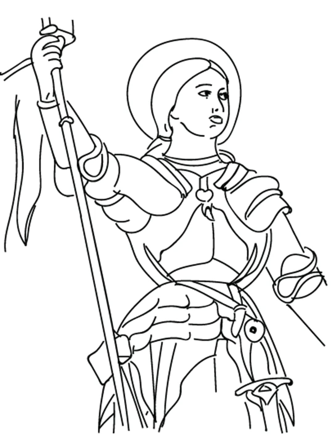 Jeanne d'Arc fargelegging