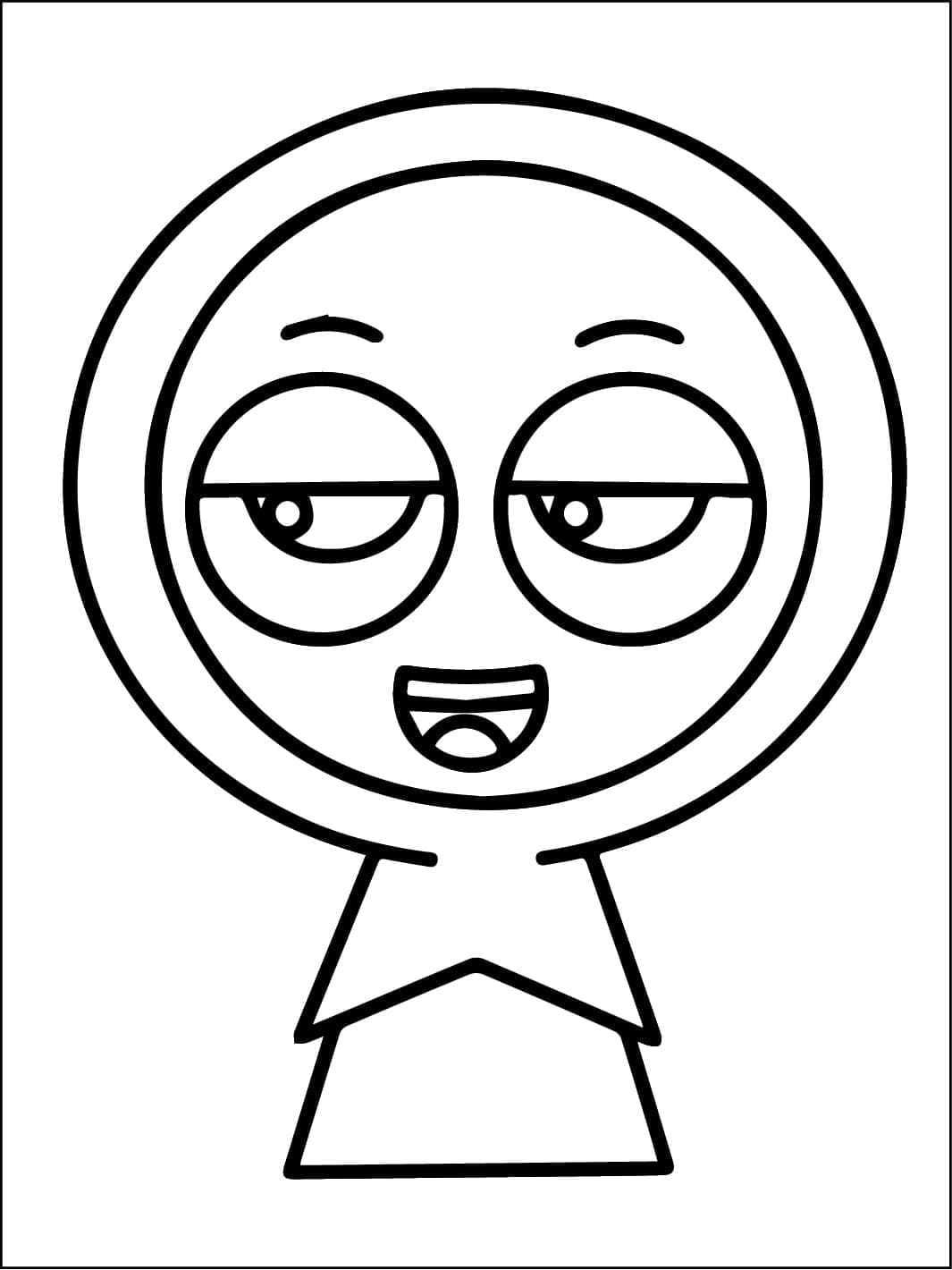 Jevin fra Incredibox Sprunki fargelegging