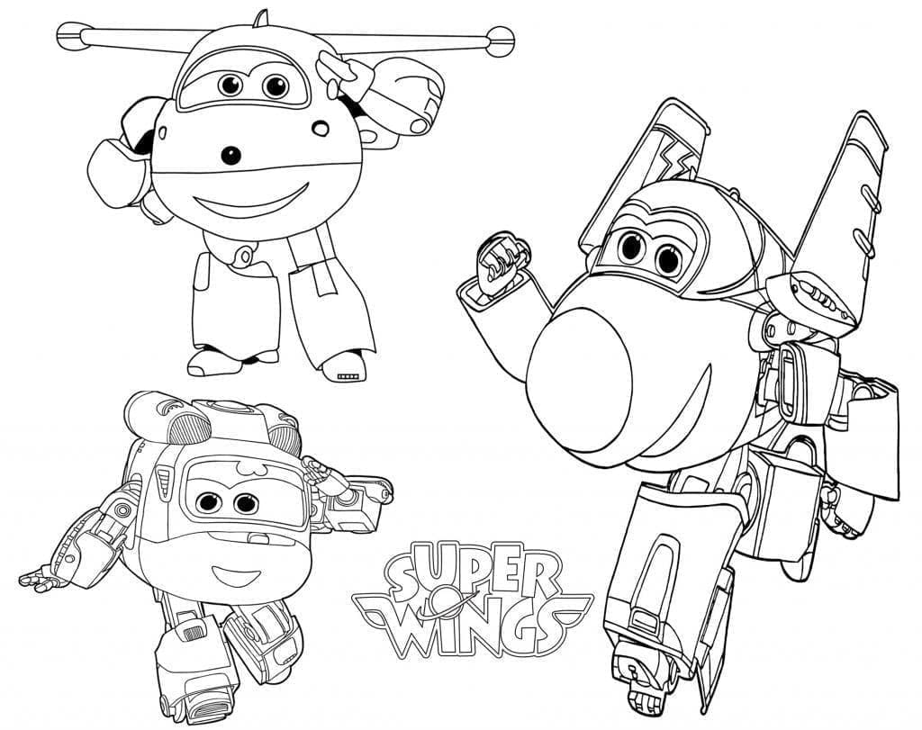 Super Wings fargelegging