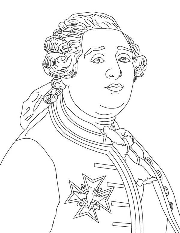 Kong Ludvig XVI fargelegging