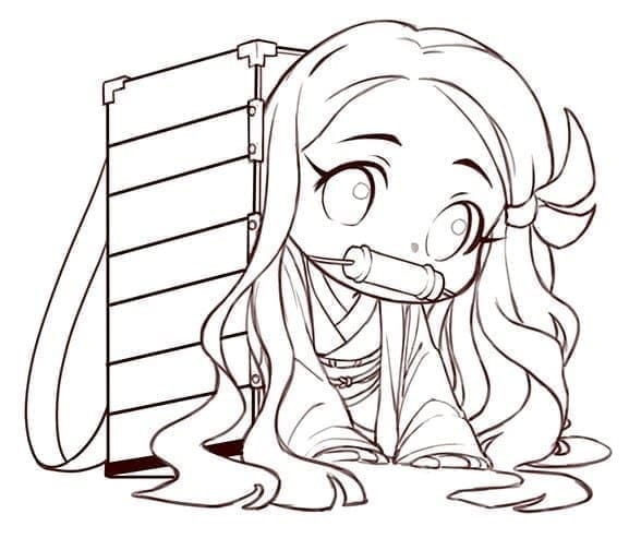 Kumite Chibi Nezuko Kamado fargelegging