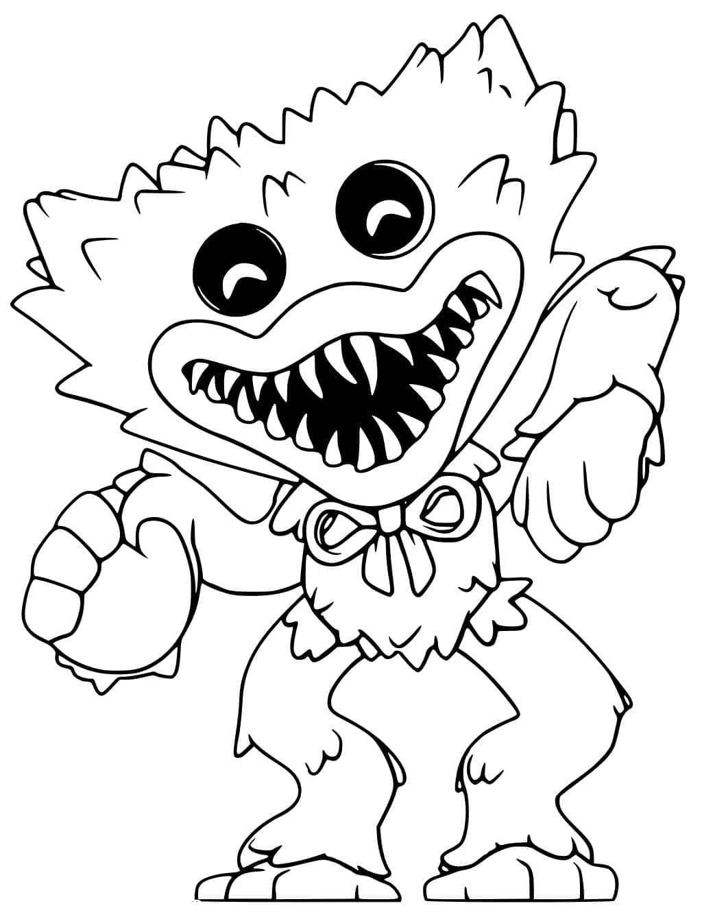 Lille monsteret Huggy Wuggy fargelegging