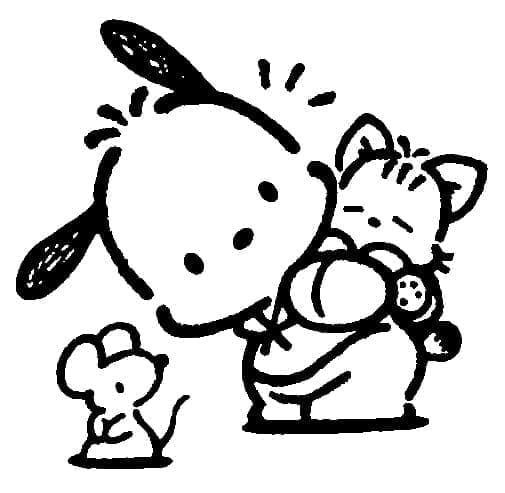 Lille Pochacco fargelegging Lille Pochacco fargelegging