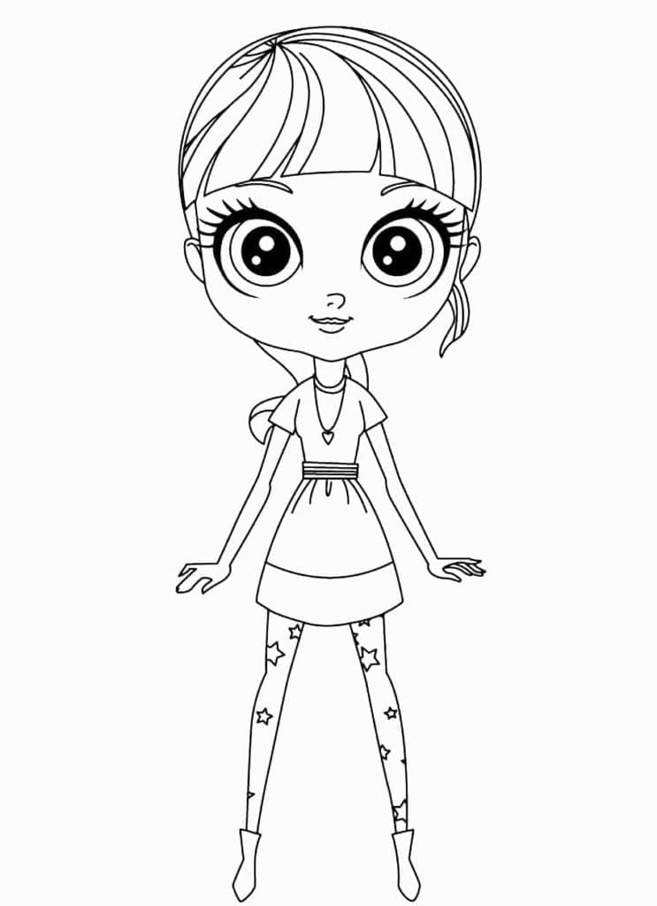 Littlest Pet Shop Blythe Baxter fargelegging