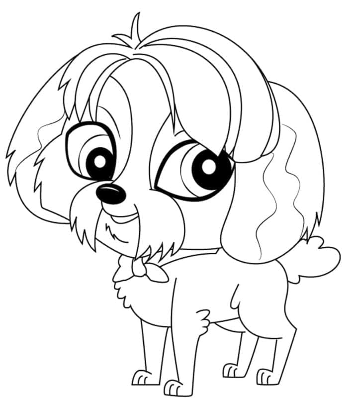 Littlest Pet Shop Digby fargelegging