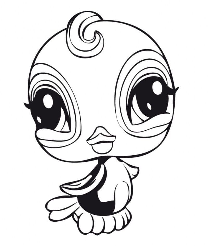 Littlest Pet Shop jenta fargelegging