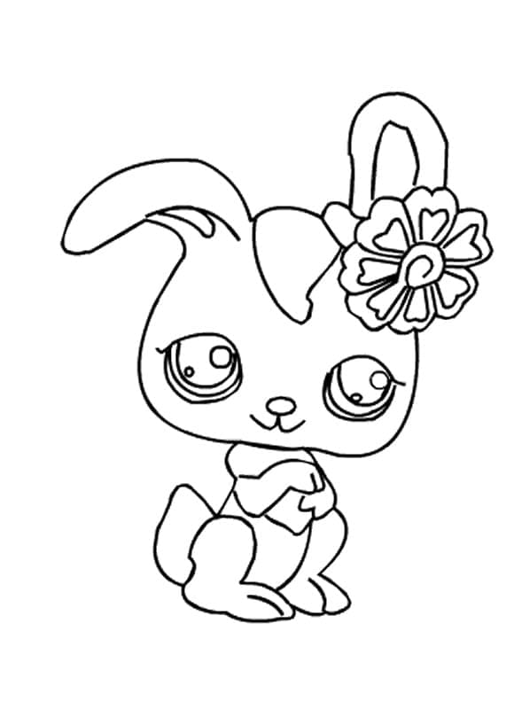 Littlest Pet Shop kaninen fargelegging