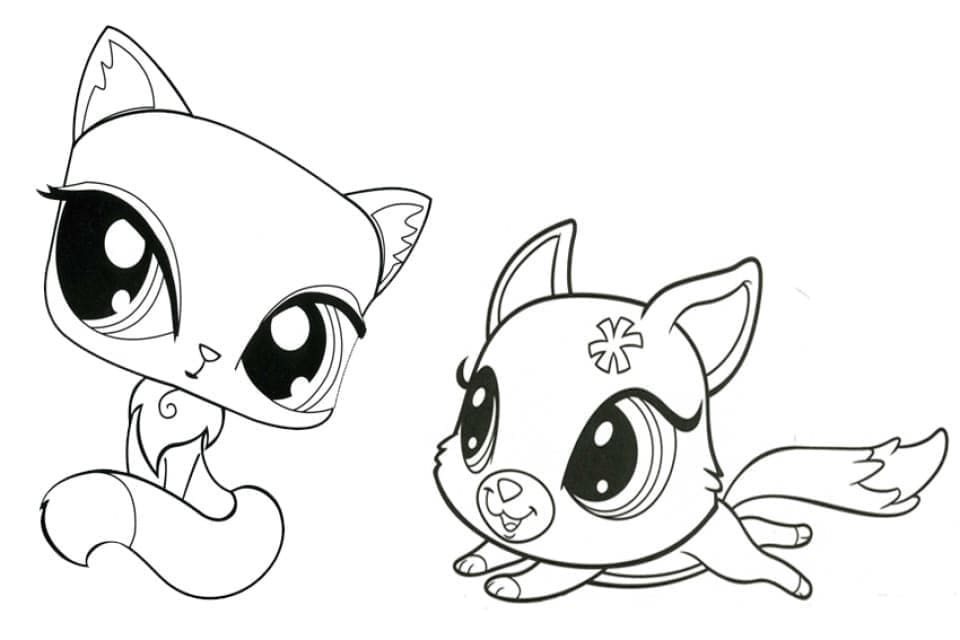 Littlest Pet Shop Søt fargelegging