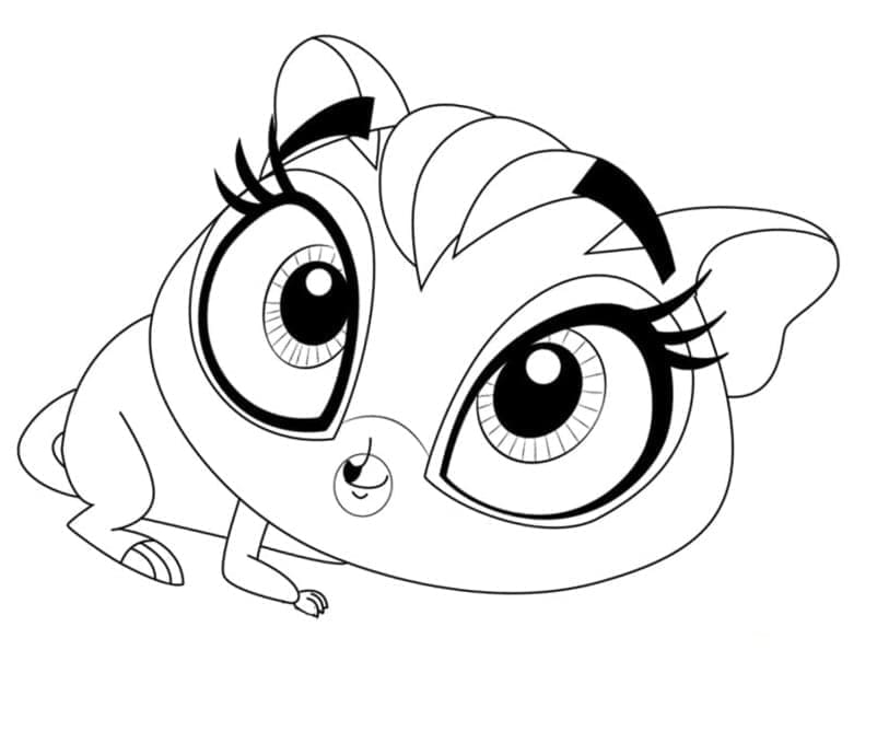 Littlest Pet Shop Søte Kinn fargelegging