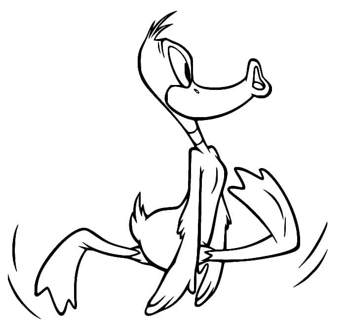 Løpende Daffy Duck fargelegging