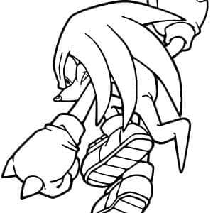 Løping Knuckles fargelegging Løping Knuckles fargelegging