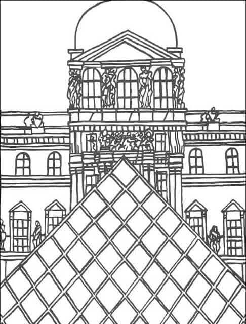 Louvre fargelegging