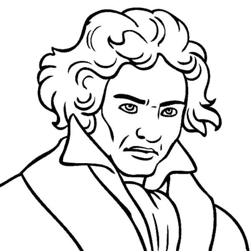 Ludwig Van Beethoven fargelegging