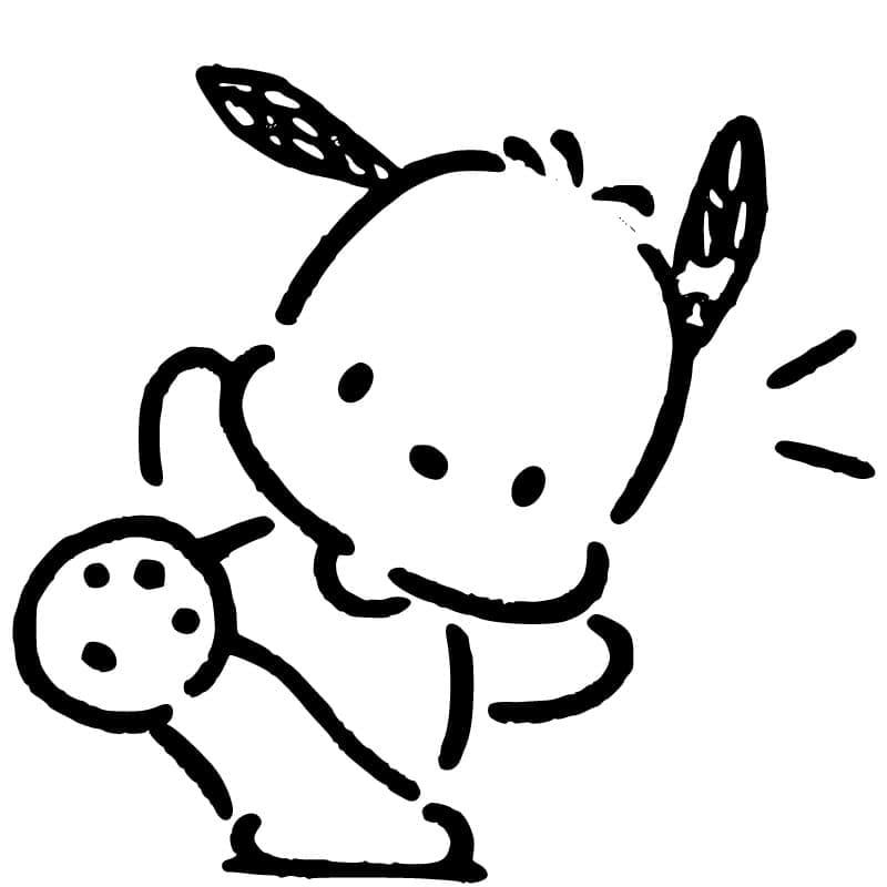 Lykkelig Pochacco fargelegging Lykkelig Pochacco fargelegging