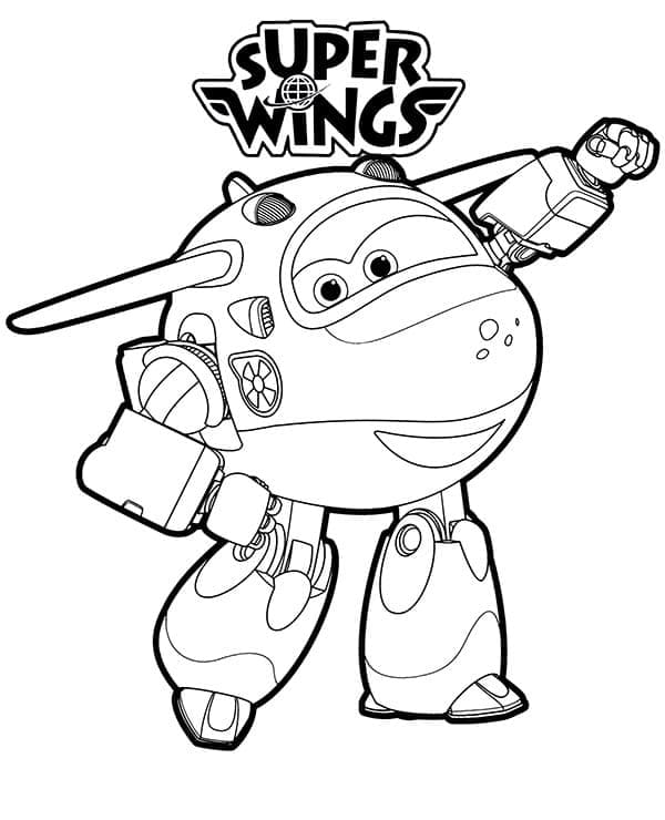 Mira fra Super Wings fargelegging Mira fra Super Wings fargelegging