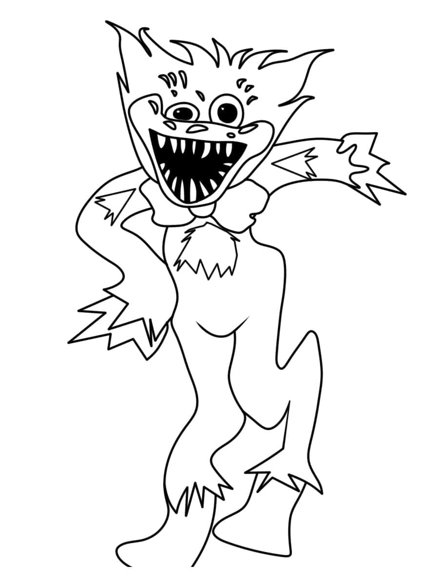 Monster Huggy Wuggy fargelegging