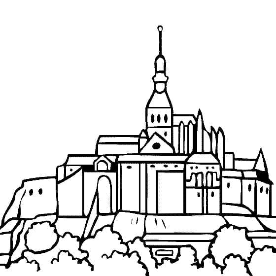 Mont Saint Michel fargelegging