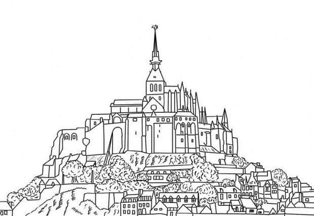 Mont St. Michel fargelegging