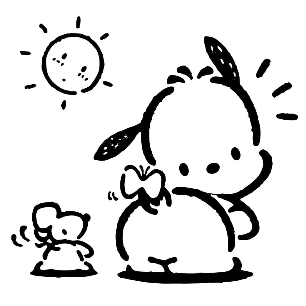 Morsom Pochacco fargelegging Morsom Pochacco fargelegging