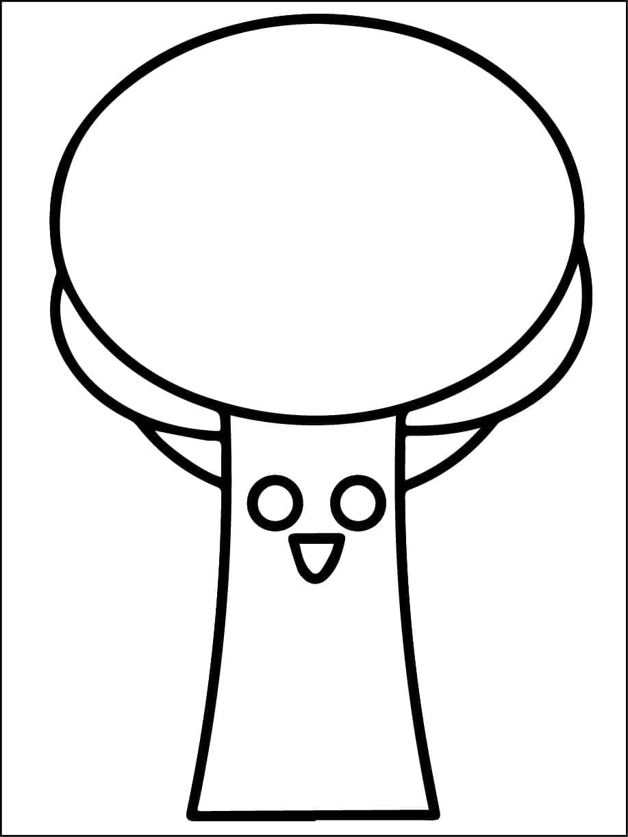 Mr. Tree fra Incredibox Sprunki fargelegging