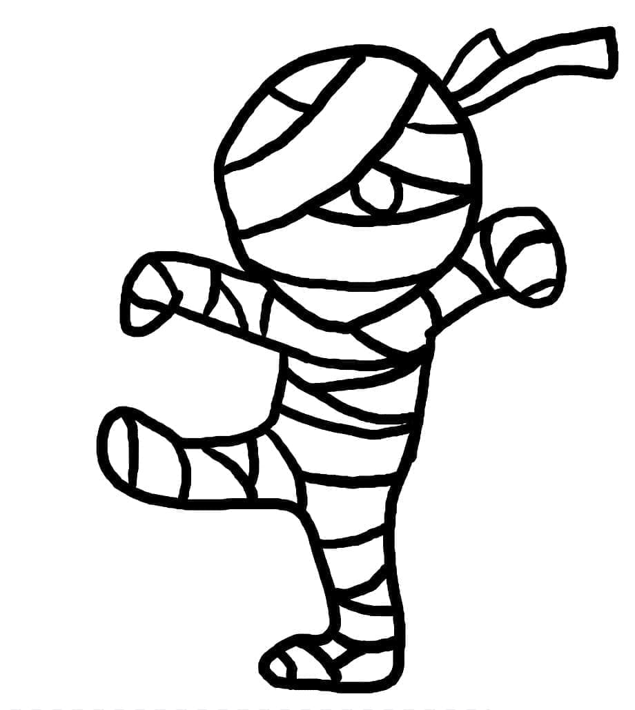 Mumie Enkel fargelegging Mumie Enkel fargelegging