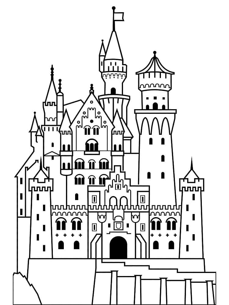Neuschwanstein Castle fargelegging