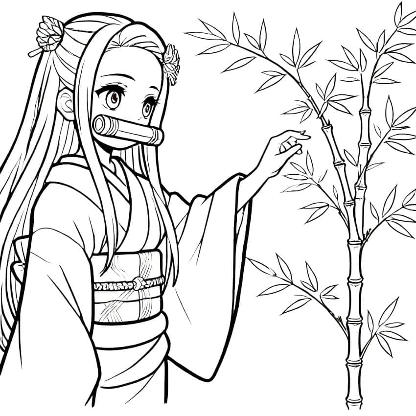 Nezuko for barn fargelegging