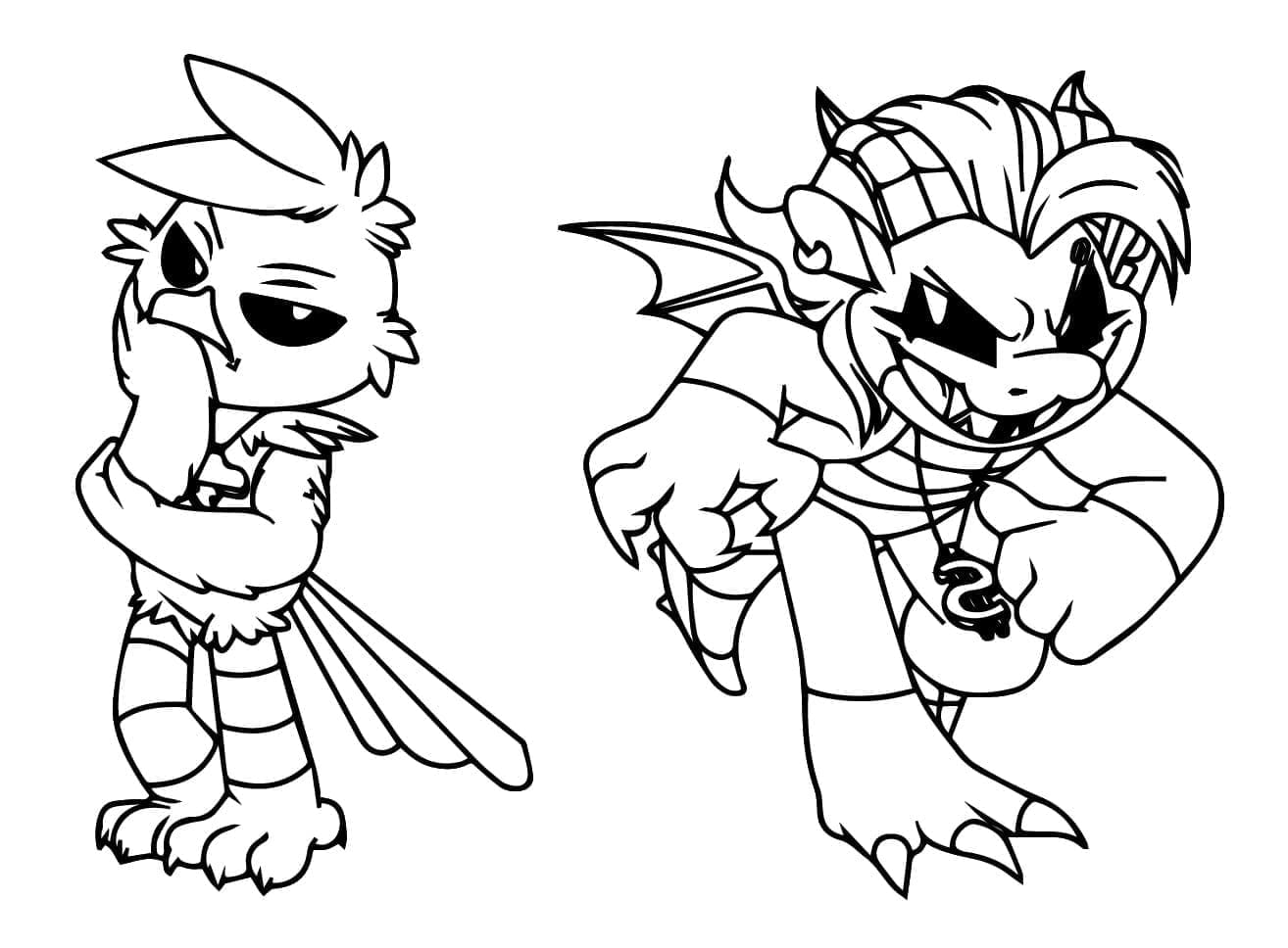 Nightmare Critters for barn fargelegging Nightmare Critters for barn fargelegging