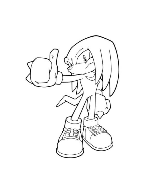 Normale Knuckles fargelegging Normale Knuckles fargelegging