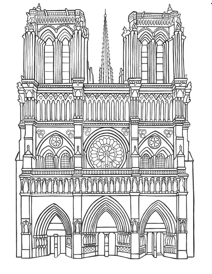 Notre Dame de Paris fargelegging