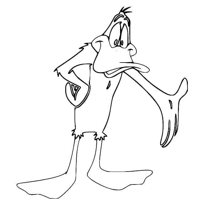 Nysgjerrig Daffy Duck fargelegging