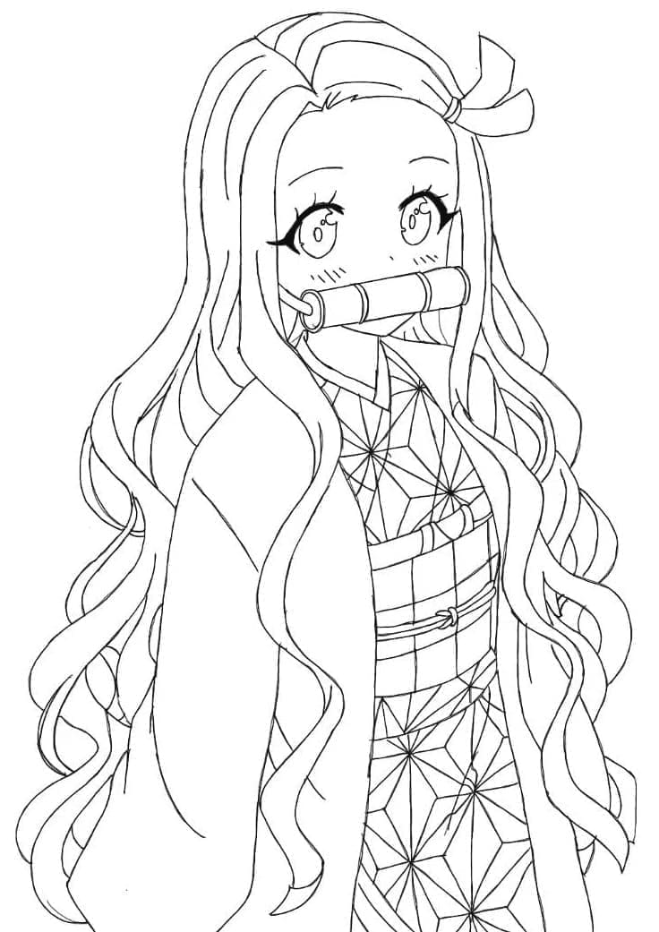 Pen Nezuko Kamado fargelegging