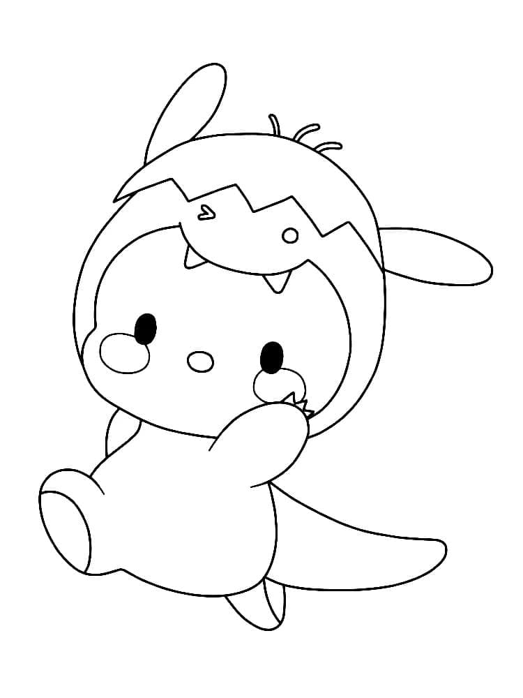 Pen Pochacco fargelegging Pen Pochacco fargelegging