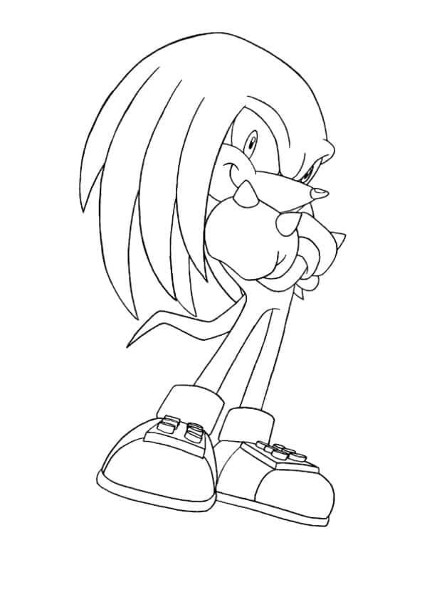 Perfekte Knuckles fargelegging Perfekte Knuckles fargelegging