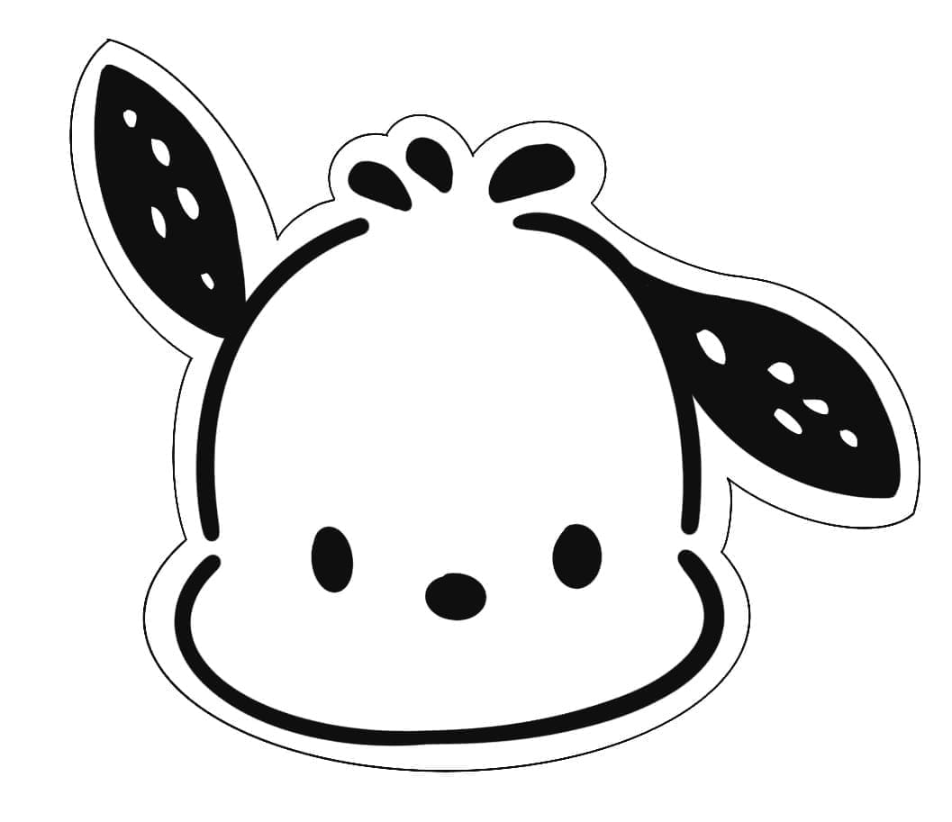 Pochacco ansikt fargelegging Pochacco ansikt fargelegging