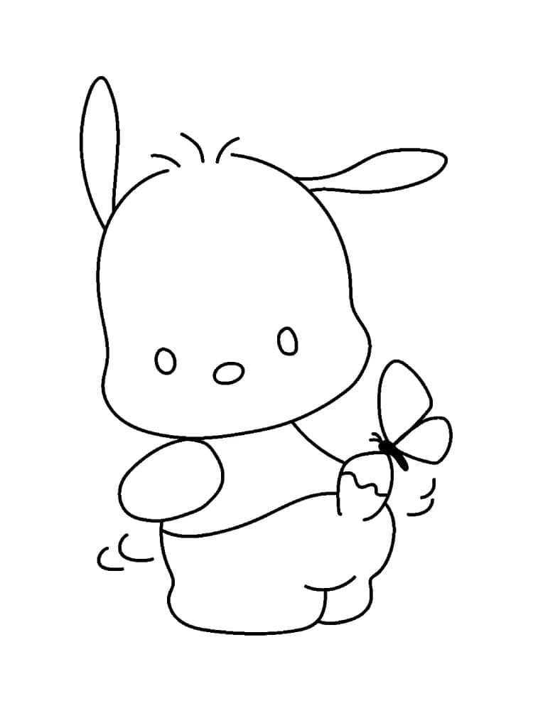 Pochacco enkel fargelegging Pochacco enkel fargelegging