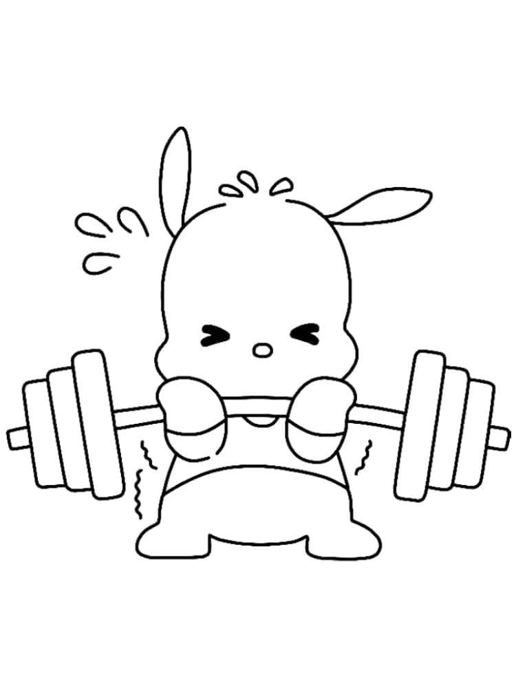 Pochacco- fortet fargelegging Pochacco- fortet fargelegging