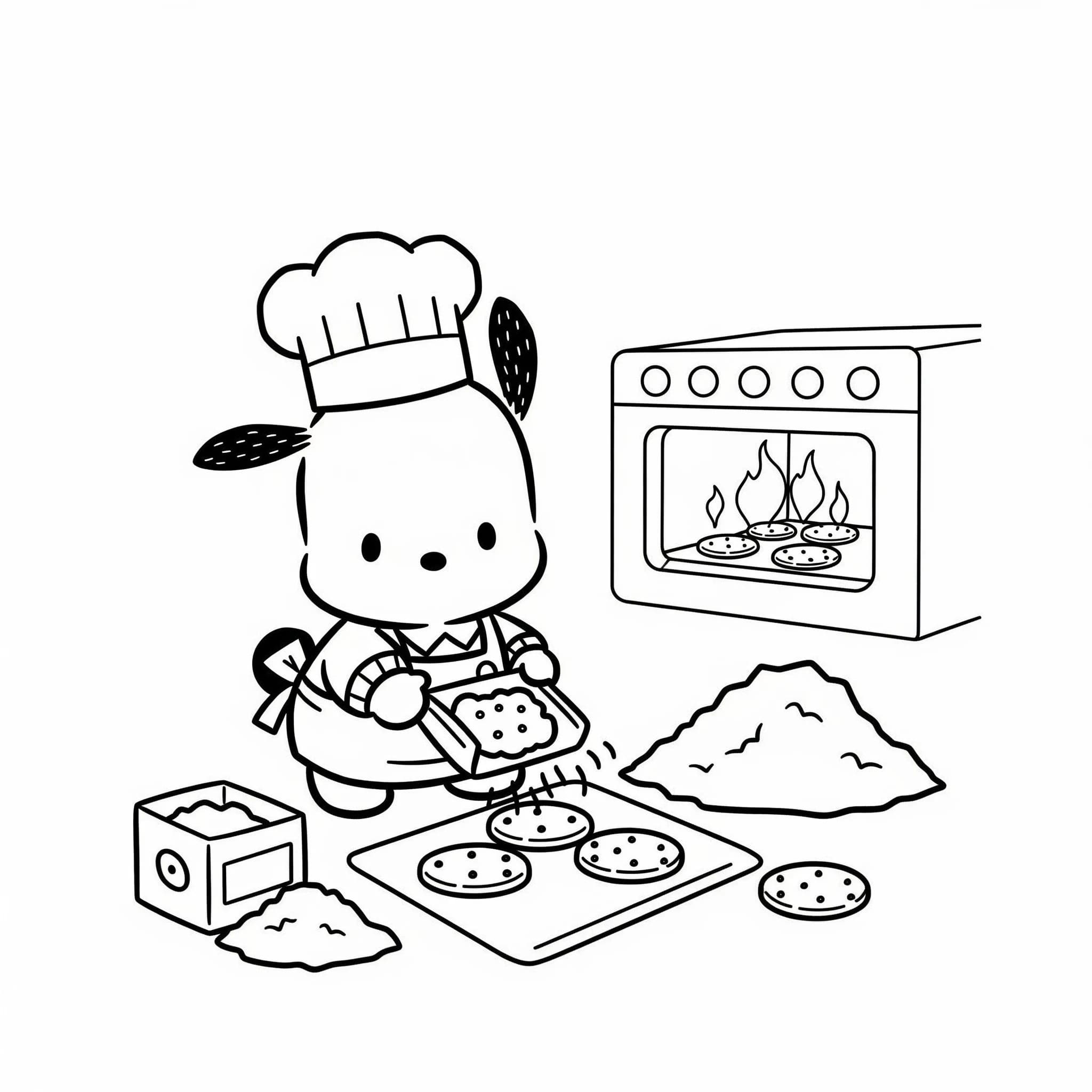 Pochacco matlaging fargelegging Pochacco matlaging fargelegging