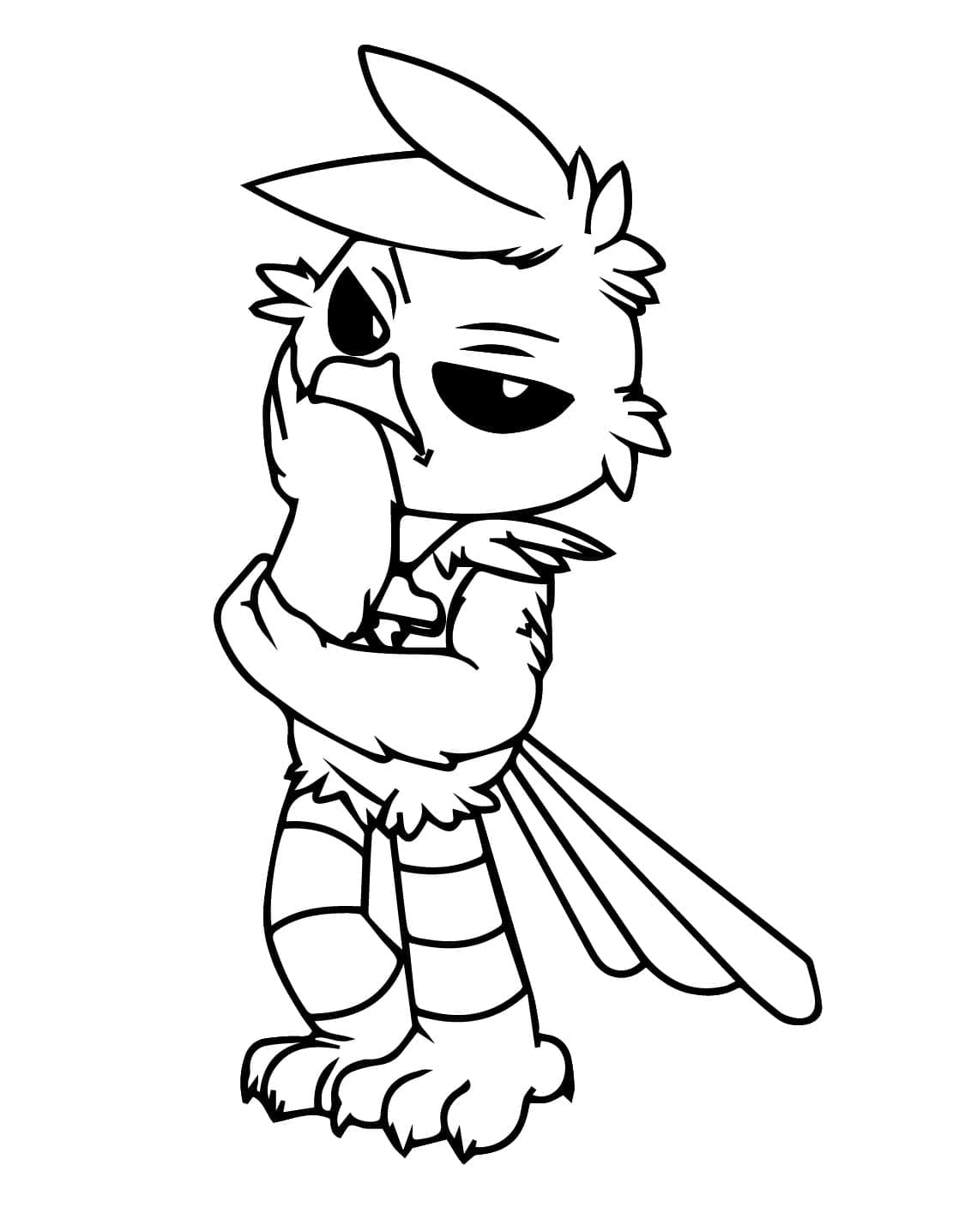 Poe fra Nightmare Critters fargelegging Poe fra Nightmare Critters fargelegging