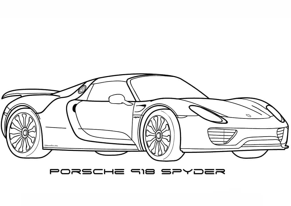 Porsche 918 Spyder fargelegging