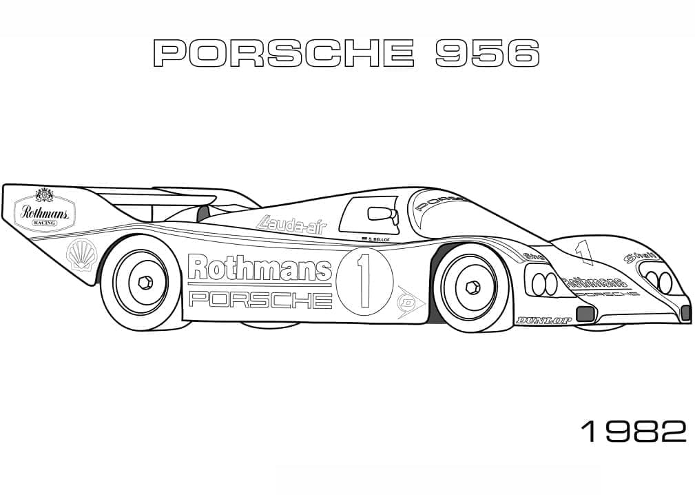 Porsche 956 fargelegging