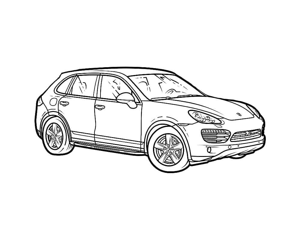 Porsche bil gratis fargelegging