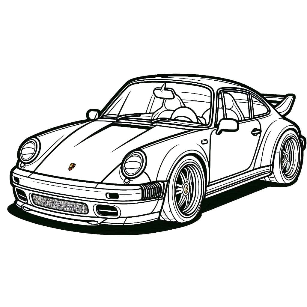Porsche bilde fargelegging