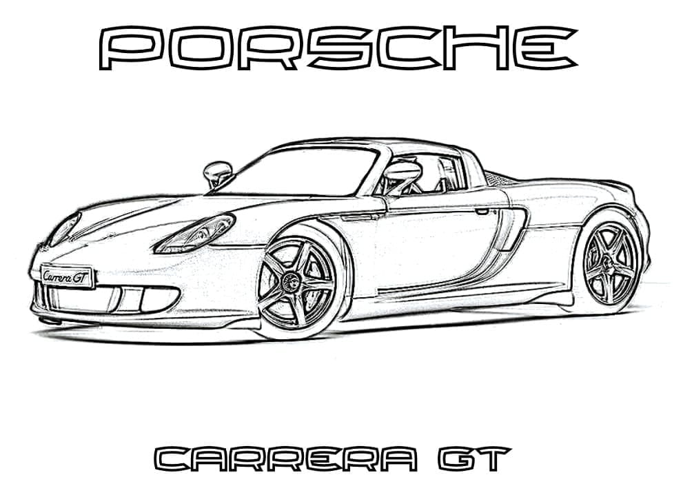 Porsche Carrera GT Car fargelegging