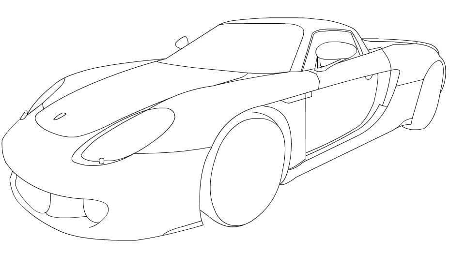 Porsche Carrera GT fargelegging