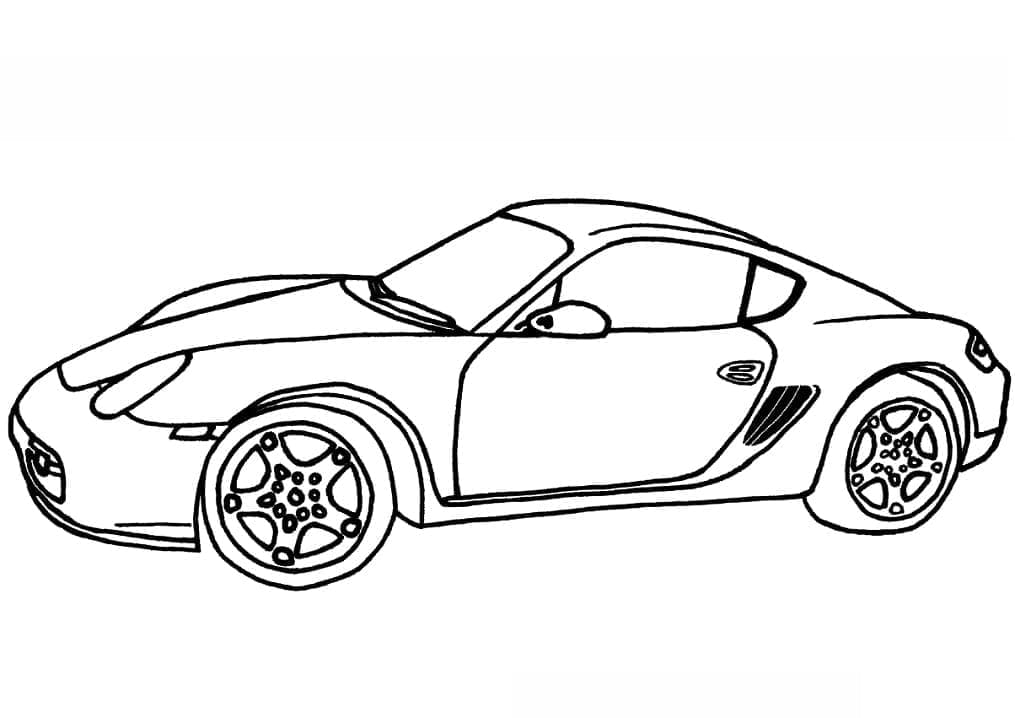Porsche Cayman fargelegging